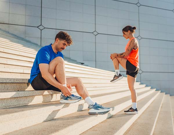 Locker laufen im Alltag